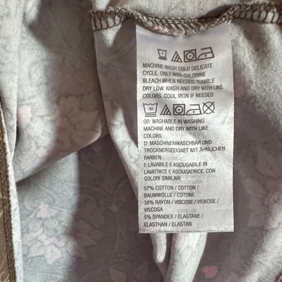 Denim & co Brown and Pink Top - Picture 6 of 6